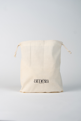 POCHETTE EN COTON RECYCLE A CORDONS